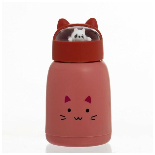 Бутылка для воды 350 мл Котик стеклянная 678₽