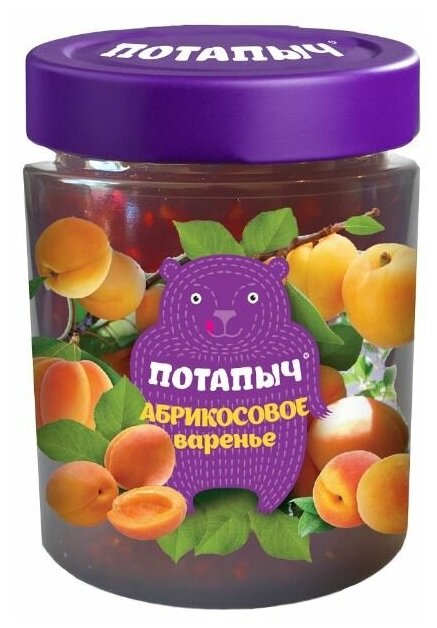 Варенье Потапыч "абрикосовое" ст/бан 280 гр.