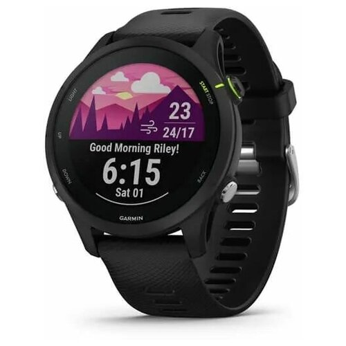 Умные часы Garmin Forerunner 245 Music черный с черным ремешком черный 2549000₽