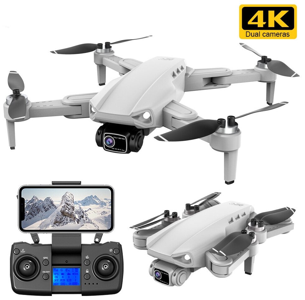 Квадрокоптер L900 PRO Drone 4K GPS Professional /3 аккумулятора — купить в интернет-магазине по низкой цене на Яндекс Маркете