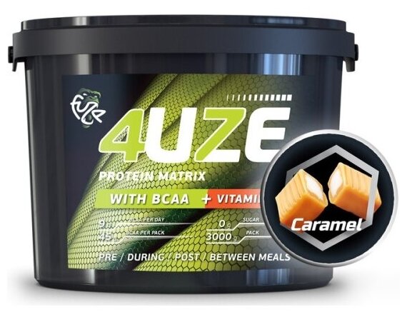 Протеин Fuze 47% +BCAA сливочная карамель 3000г