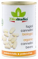 Фасоль Bioitalia белая, жестяная банка 400 г