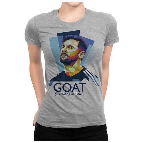 Футболка Dream Shirts Лионель Месси / Lionel Messi Женская Белая 2XL