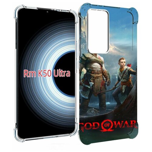 Чехол MyPads God Of War Кратос Атрей для Xiaomi 12T / Redmi K50 Ultra задняя-панель-накладка-бампер чехол mypads queen of pain dota 2 для xiaomi 12t redmi k50 ultra задняя панель накладка бампер