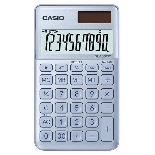 Калькулятор Стильный бухгалтерский Casio SL-1000SC-BU-S-EP