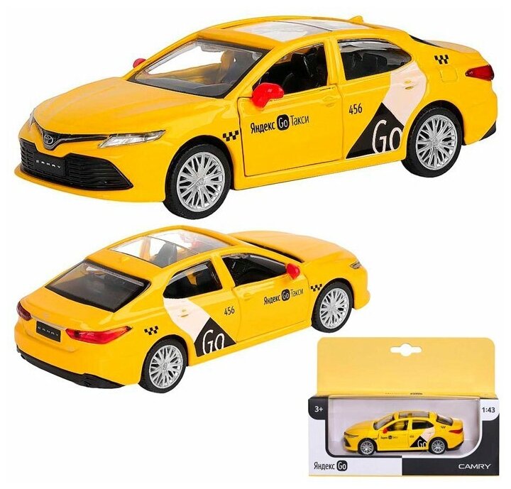 Модель 1:34 Toyota Camry желтый 1251482JB Автопанорама