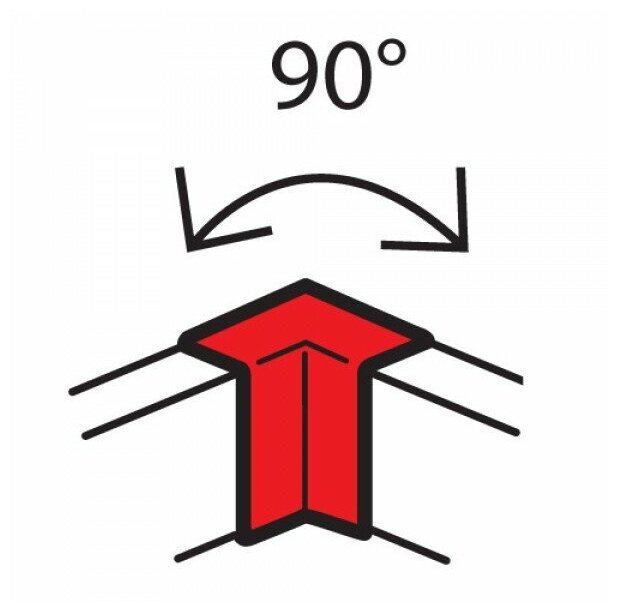 Legrand (Легранд) Внутренний неизменяемый угол 90° для кабель-каналов Metra 100x50 638011