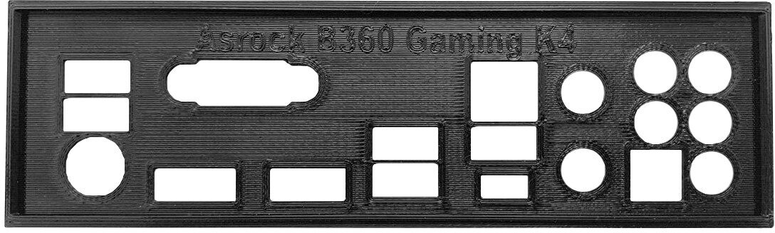 Заглушка для компьютерного корпуса к материнской плате Asrock B360 Gaming K4
