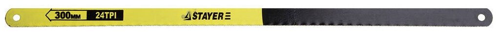 STAYER 24 TPI, шаг 1 мм, 300 мм, 10 шт, полотно для ножовки по металлу (1588-S10)