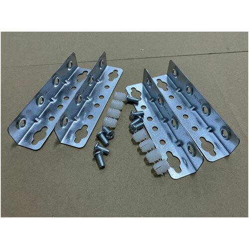 Стяжка кроватная угловая 4шт с дюбелями разборная 598₽