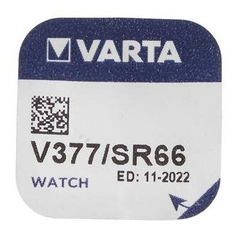 Батарейки V377 для часов, 1 шт. Varta - фото №8