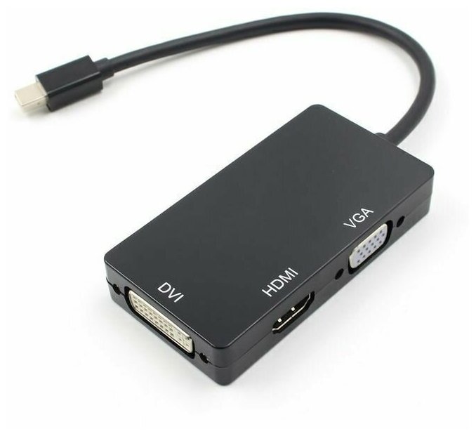 Адаптер мини DisplayPort to HDMI VGA DVI 3 в 1