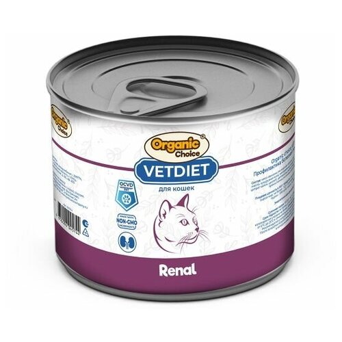 Organic Сhoice VET Renal 240 г для кошек профилактика болезней почек осетр siga г к обрезь 100 г