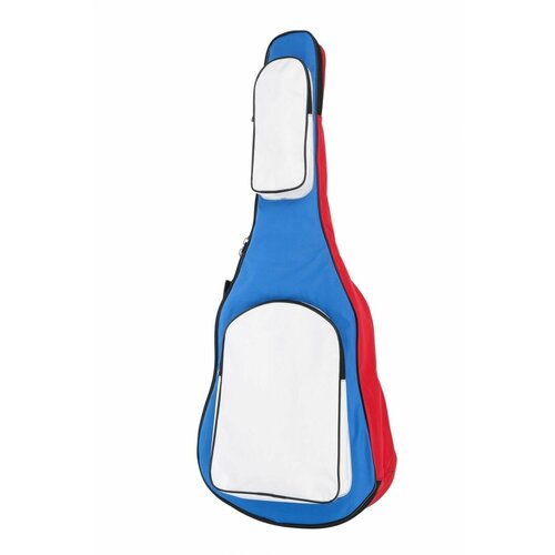 mz chgc 3red blue wh чехол для классической гитары триколор mezzo Чехол MEZZO MZ-ChGC-3red/blue/wh для классической гитары триколор