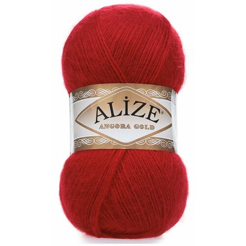 Пряжа Alize Angora Gold красный (106), 5 шт