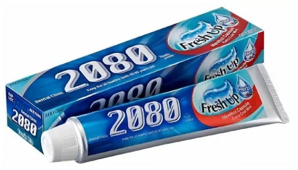 Зубная паста Kerasys Dental Clinic 2080 Fresh Up Освежающая 120 г - фото №10