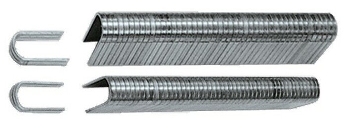 Скобы 12 мм для кабеля закаленные для степлера 40905 тип 28, 1000 шт.