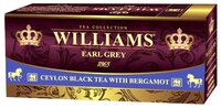 Чай черный Williams Earl grey в пакетиках, 25 шт.