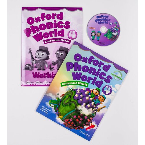 Комплект Oxford Phonics World Level 4 Student Book + Workbook + CD