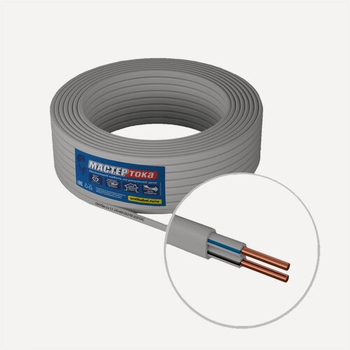 Изображение товара Провод ПУНП 2×1.5 белый 20 м для временной или стационарной проводки в помещениях