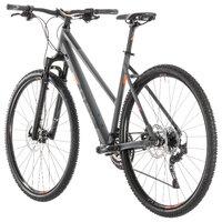 Горный гибрид Cube Cross Exc Trapeze (2019) grey/orange 54 см (требует финальной сборки)