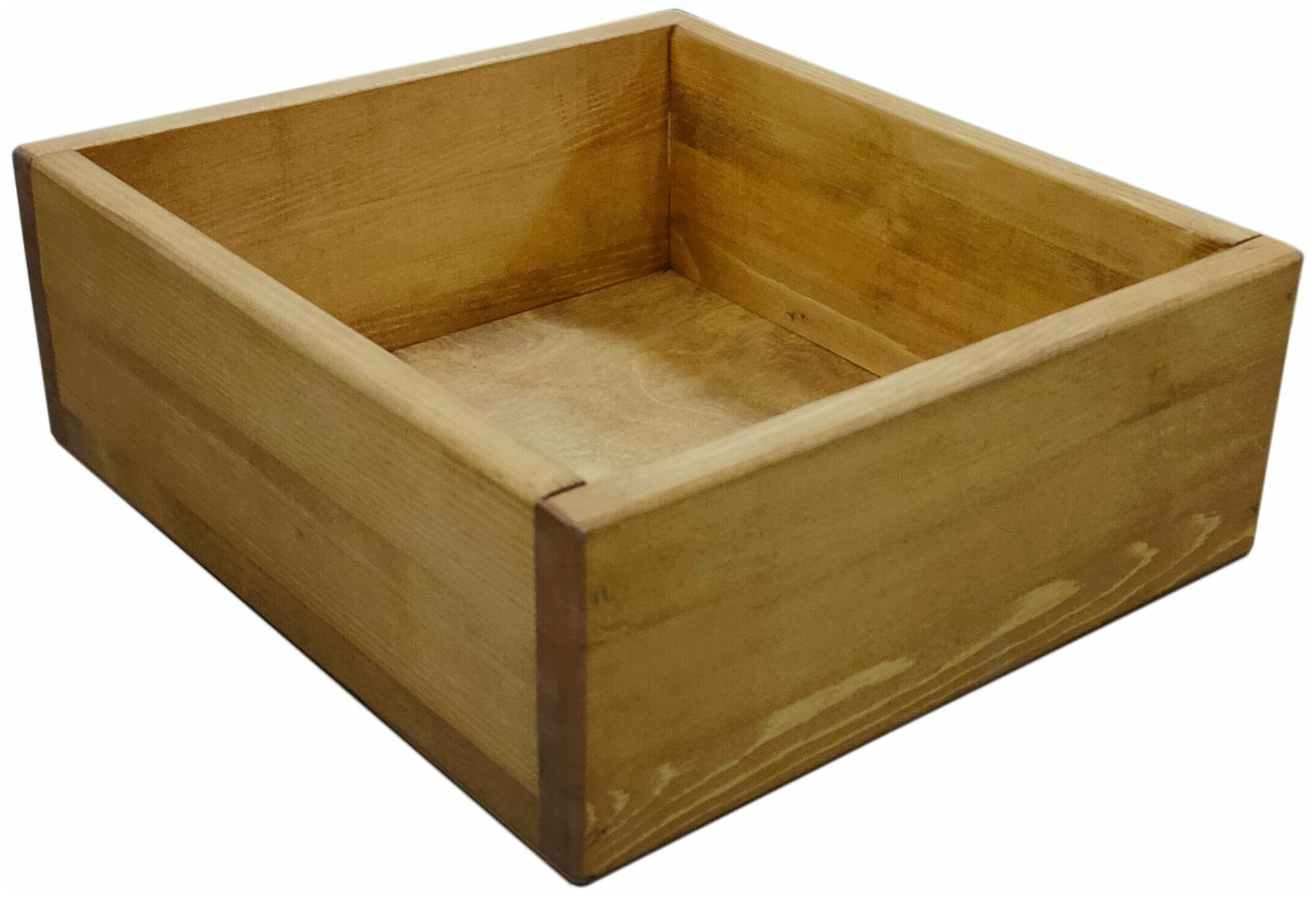 Деревянный ящик ZELwoodBOX, 30х27х10,4 см, дуб коньяк - фотография № 1