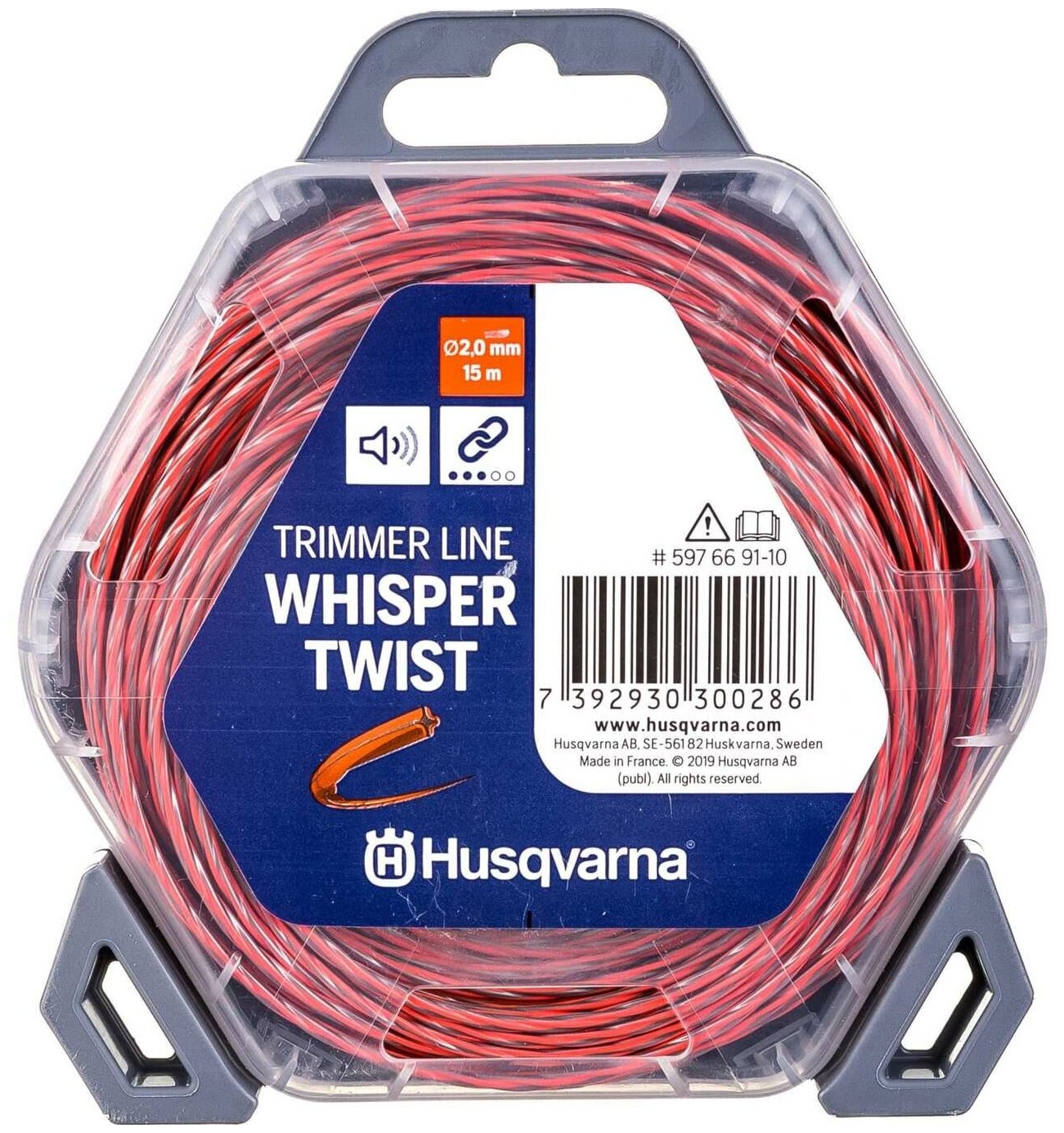 Леска для триммера Husqvarna 2мм витая 112м (5976691-11) - фото №7