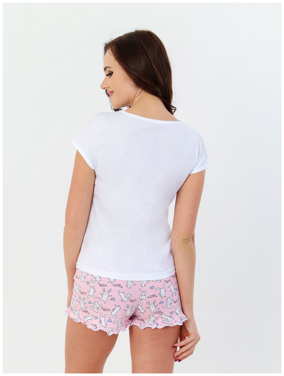 Пижама женская домашняя с шортами и футболкой 100% хлопок (42) - фотография № 3