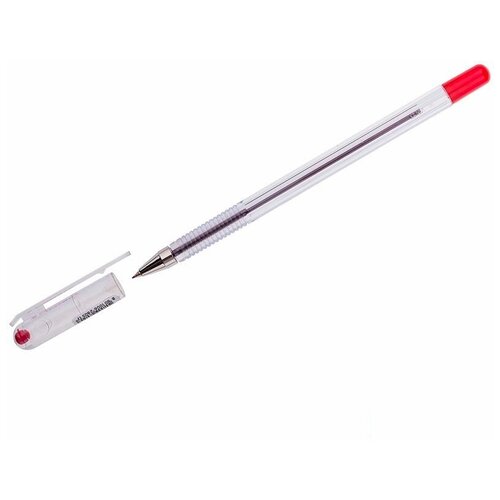 Ручка шариковая MunHwa Option (0.3мм, красный цвет чернил, масляная основа) 1шт. (OP-03)