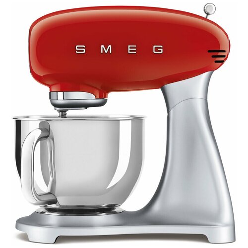 Планетарный миксер Smeg SMF02 красный, 800 Вт, 4.8 л — купить, цена, характеристики