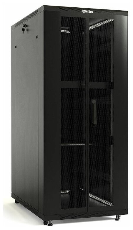 Шкаф коммутационный Hyperline TTB-3268-DD-RAL9004 32U черный