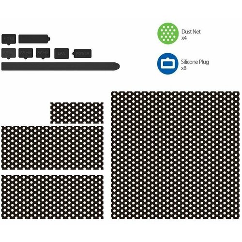 Фильтр от пыли защитный пыленепроницаемый на вентилятор для приставки + заглушки от пыли Xbox Series X DOBE TYX-2607 dust proof dustproof dust plug cover mesh guard jack stopper kit for sony playstation ps4 slim console accessories