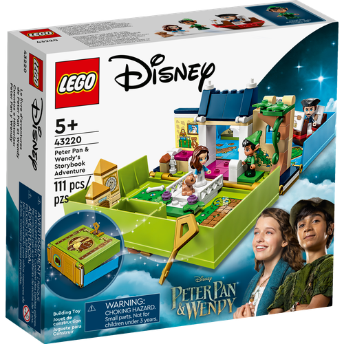 конструктор lego disney книга приключений питера пэна и венди 43220 99 деталей Конструктор LEGO Disney 43220 Приключение Питера Пэна и Венди по сборнику рассказов, 111 дет.