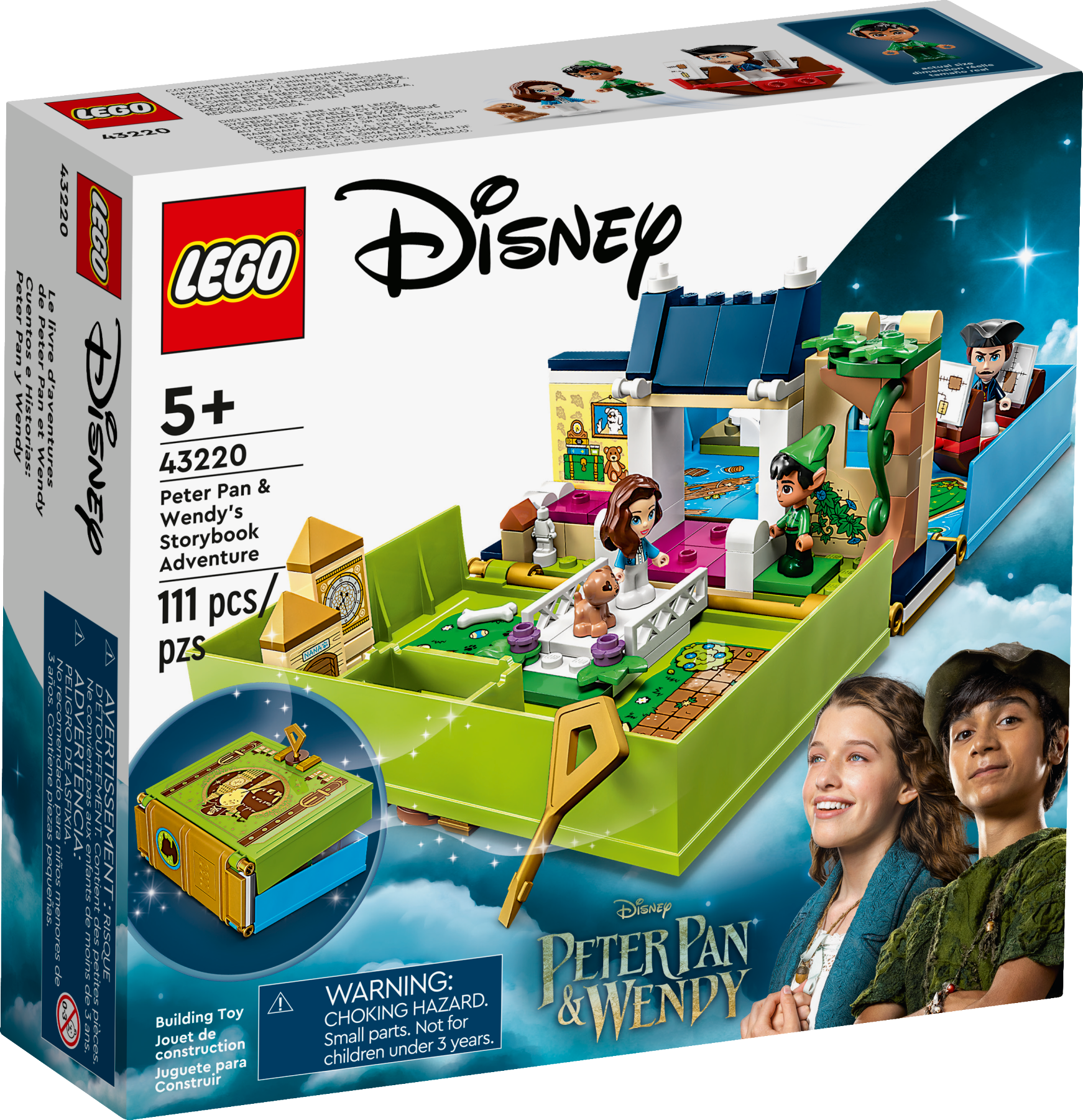 Конструктор LEGO Disney 43220 Peter Pan & Wendy's Storybook Adventure