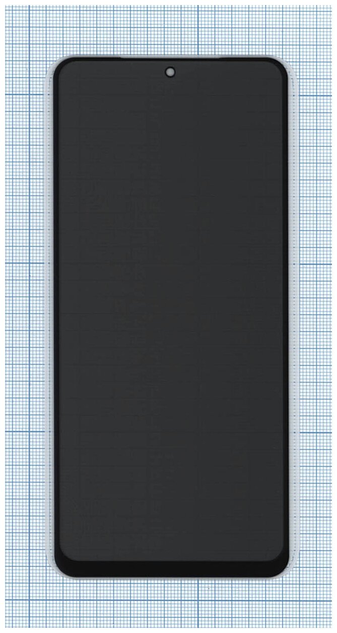 Защитное стекло Privacy "Анти-шпион" для мобильного телефона (смартфона) Xiaomi Redmi Note 11 черное