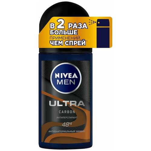 Антиперспирант Nivea Men Ultra Carbon, шариковый, 50 мл