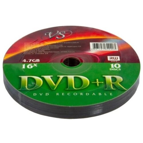 диск vs dvd r 4 7 gb 16x shrink 25 Диск VS DVD+R 4,7 GB 16x Shrink/10