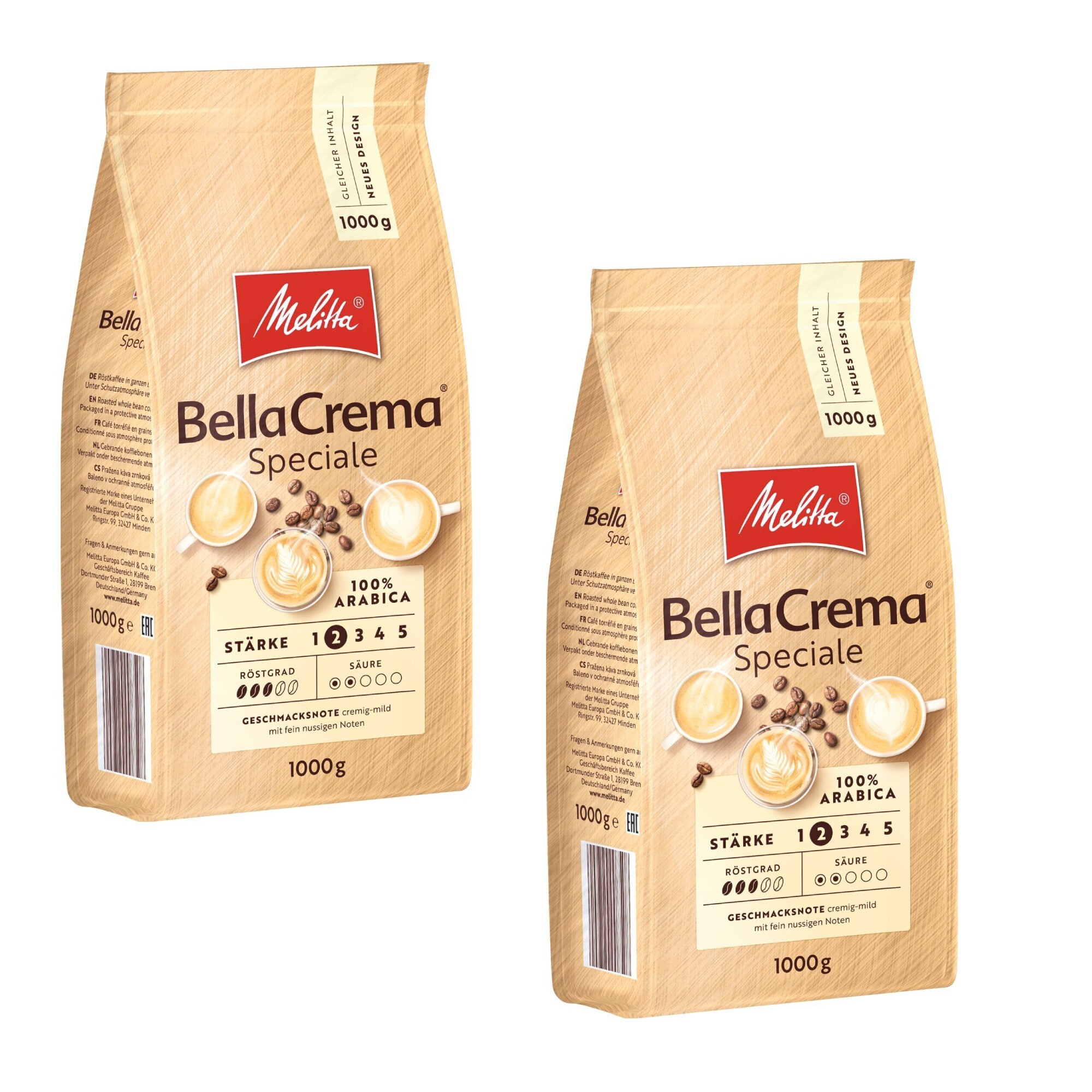 Кофе в зернах  Melitta BC Speciale   100   арабика  средняя обжарка  2 упаковки по 1кг