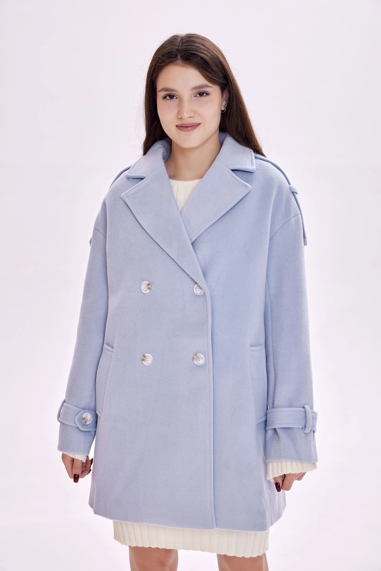 Пальто Selfie, размер XS, синий — фото 1