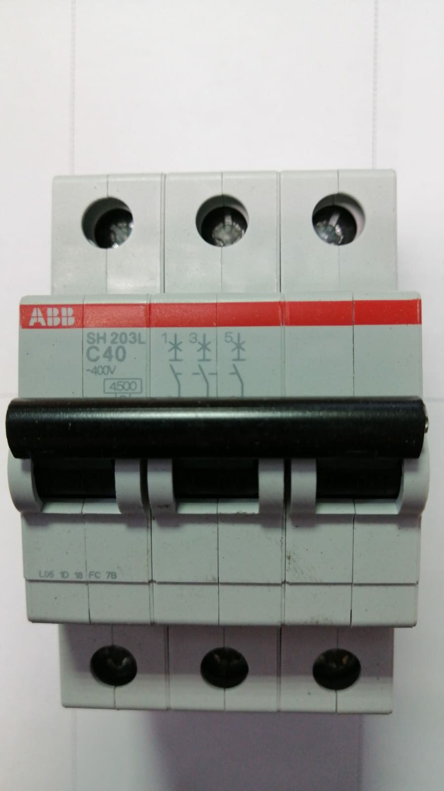 ABB Автоматический выключатель 3пол. С 40 А SH203L 4.5kA (STOSH203L C40)