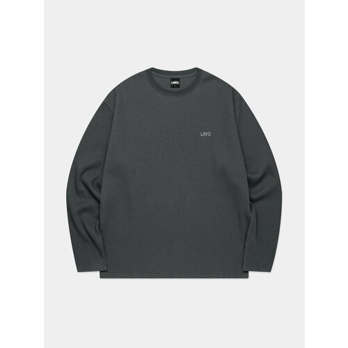 фото Лонгслив lmc waffle og long slv, размер l, , charcoal
