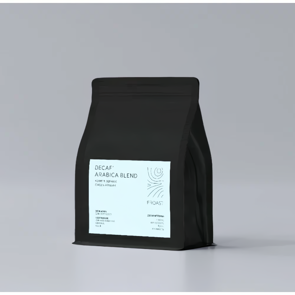 Кофе FROAST Decaf Arabica, в зернах, 250 г, темная обжарка, натуральный вкус