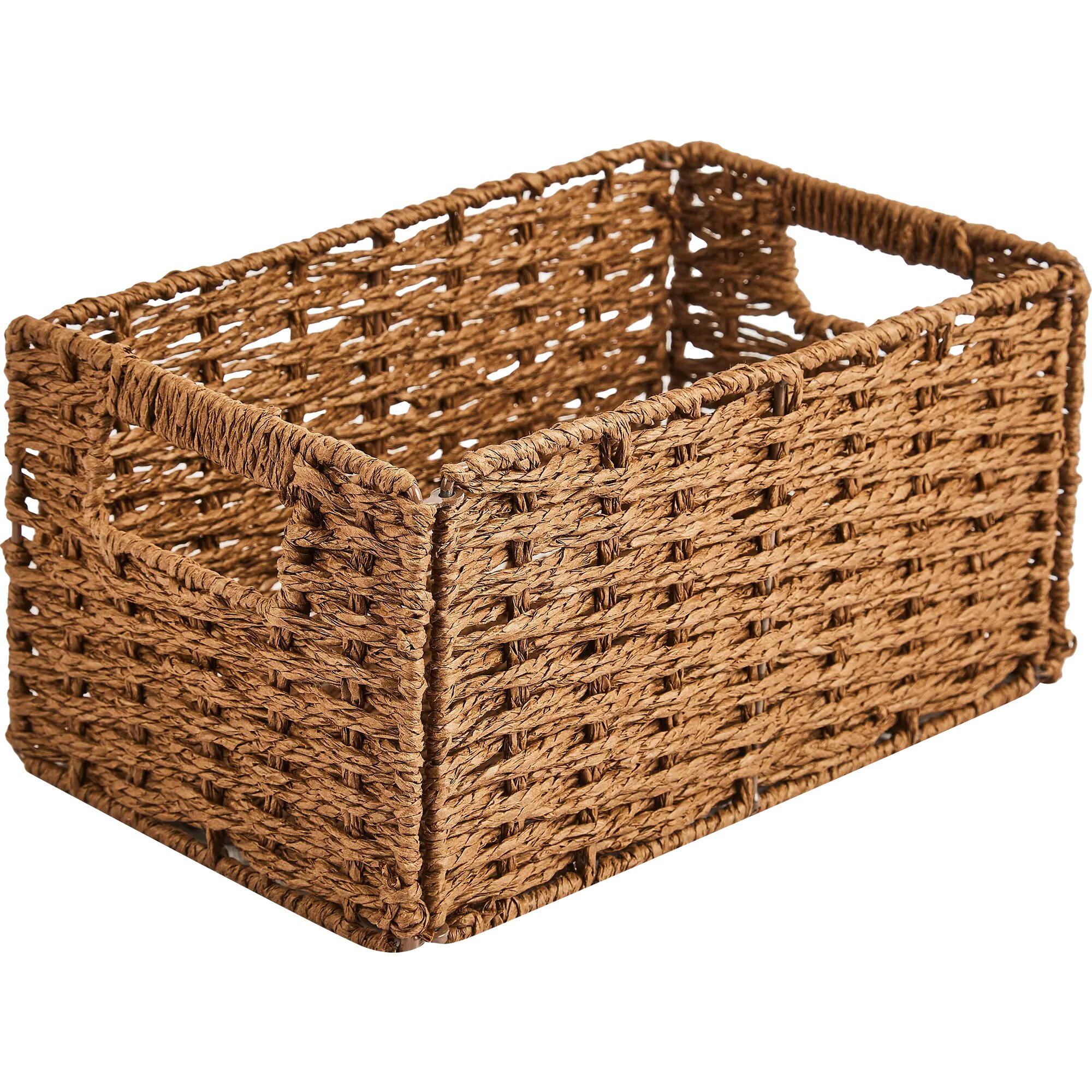 Корзина для хранения 30x15x18 см бумага цвет коричневый