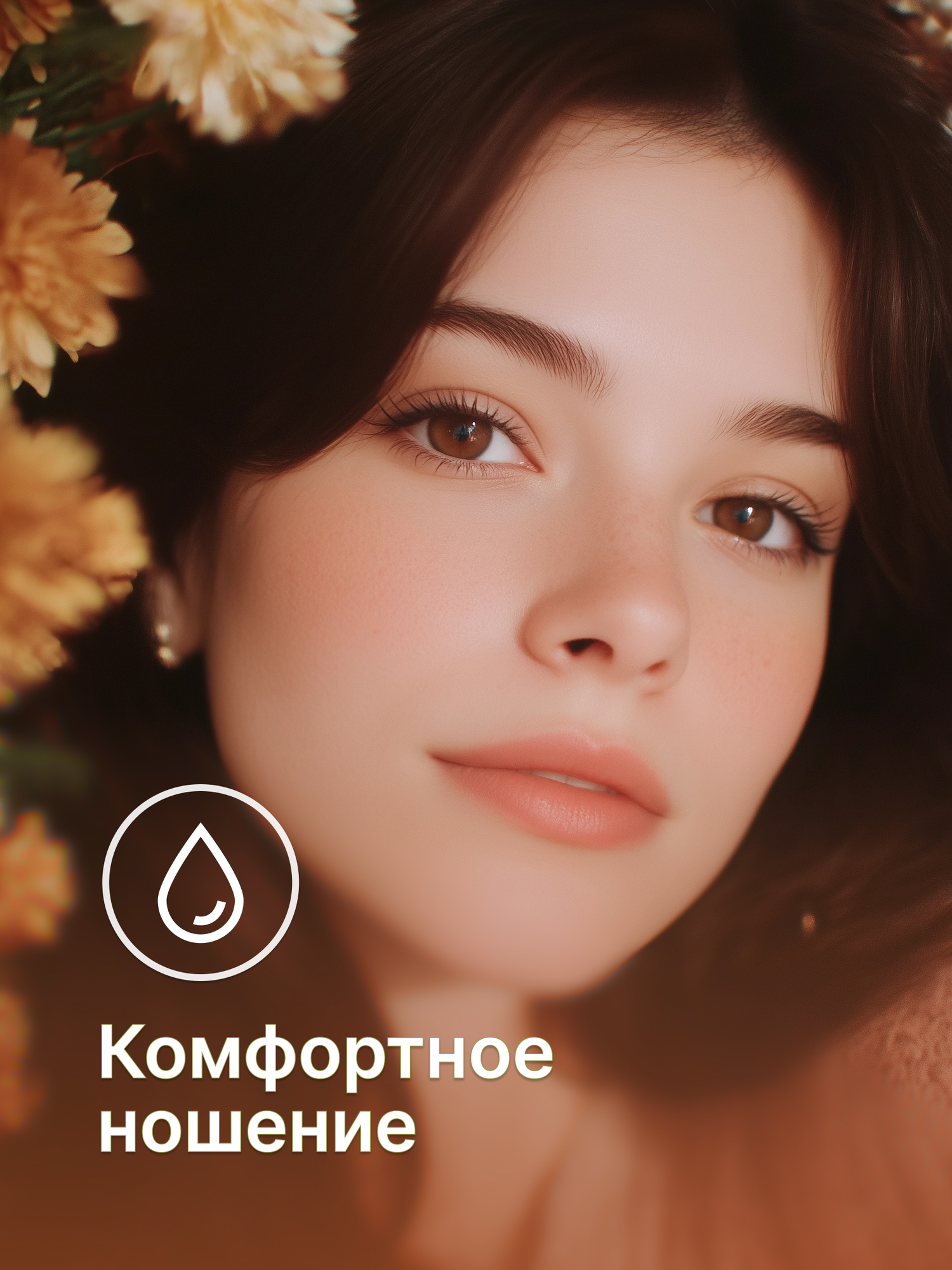 Цветные Контактные Линзы Цветные контактные линзы Офтальмикс Butterfly 3-тоновые (2 линзы) -6.00 R 8.6 Hazel (Мускатный орех)