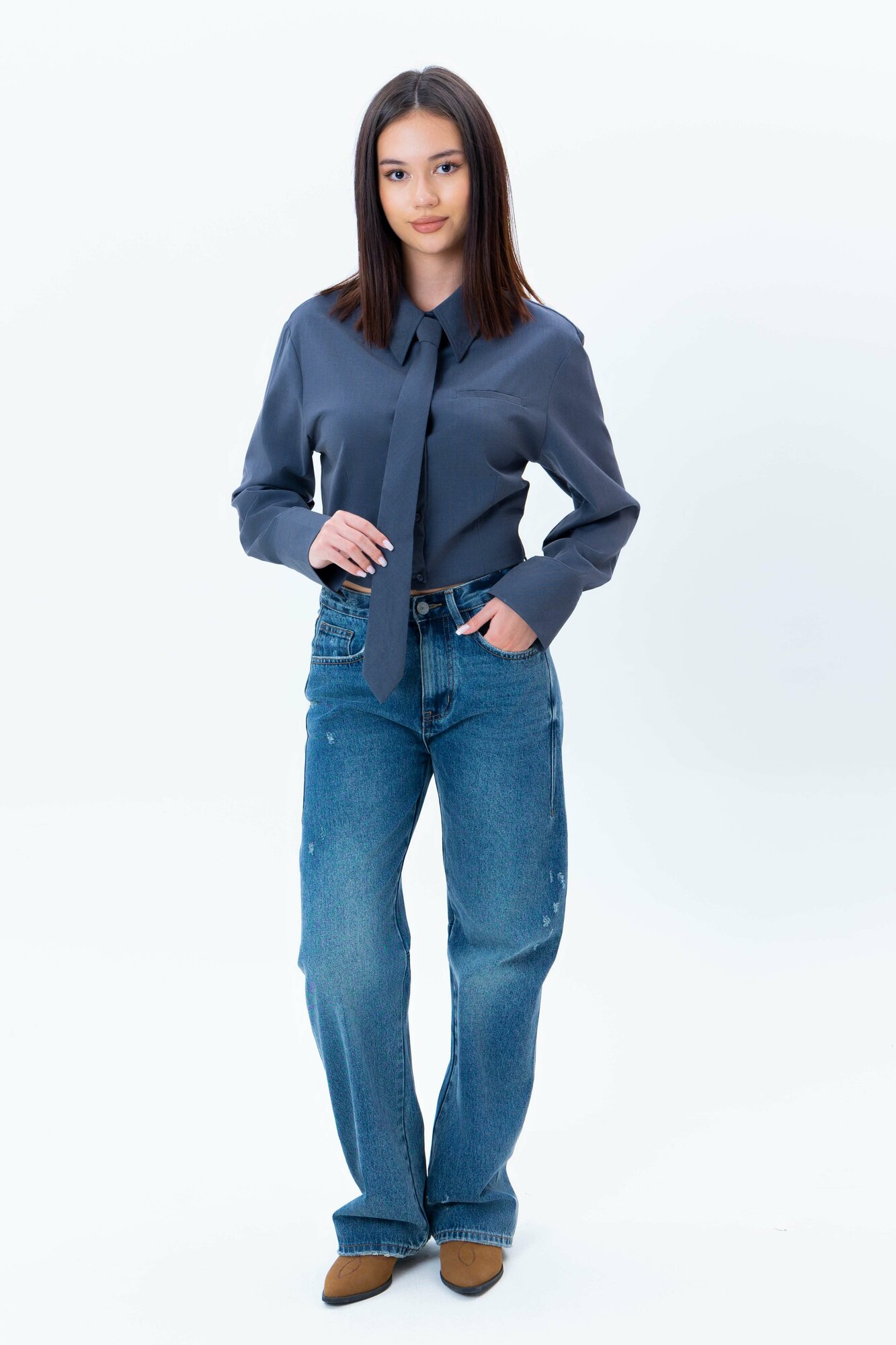 Рубашка TERRA PRO, размер S, grey — фото 1