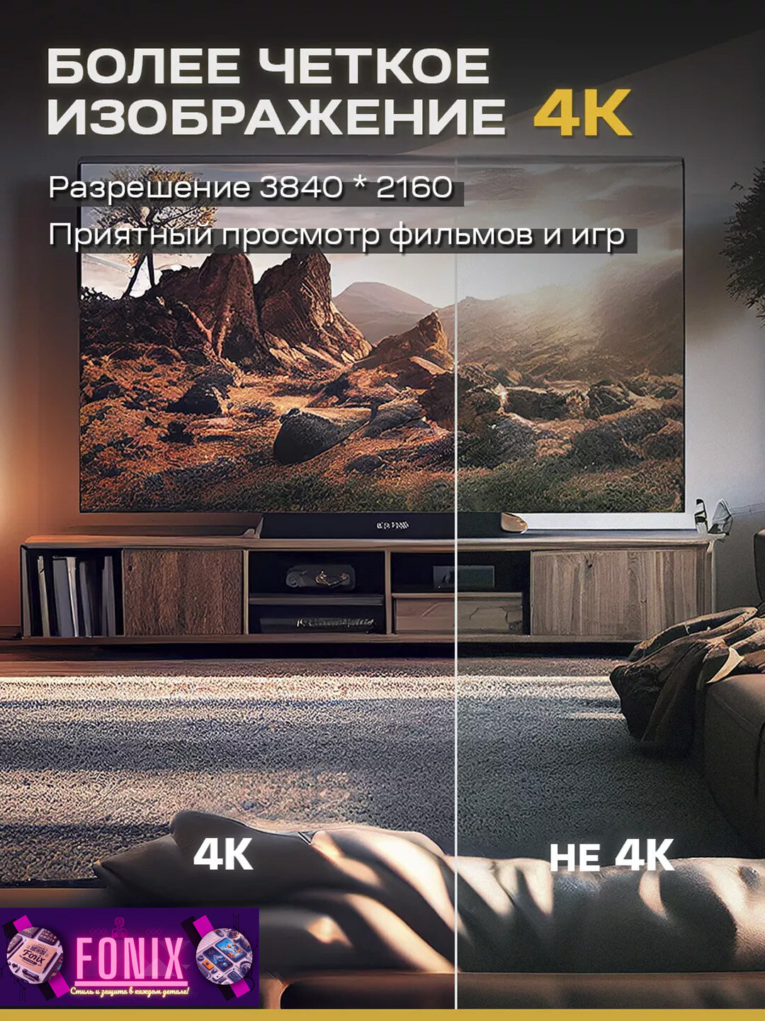 Кабель HDMI 1.5m - 4K HD/60 Hz, 2K/4K, 2160p, 18 Gbps, ARC 3D — фото 1