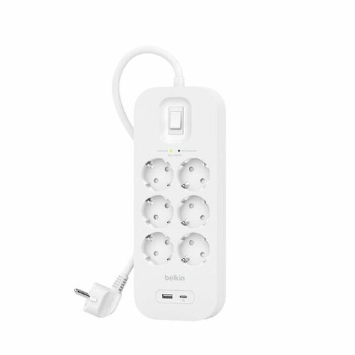 Сетевой фильтр Belkin Surge Protector 6 розеток USB-C USB-A 9590₽