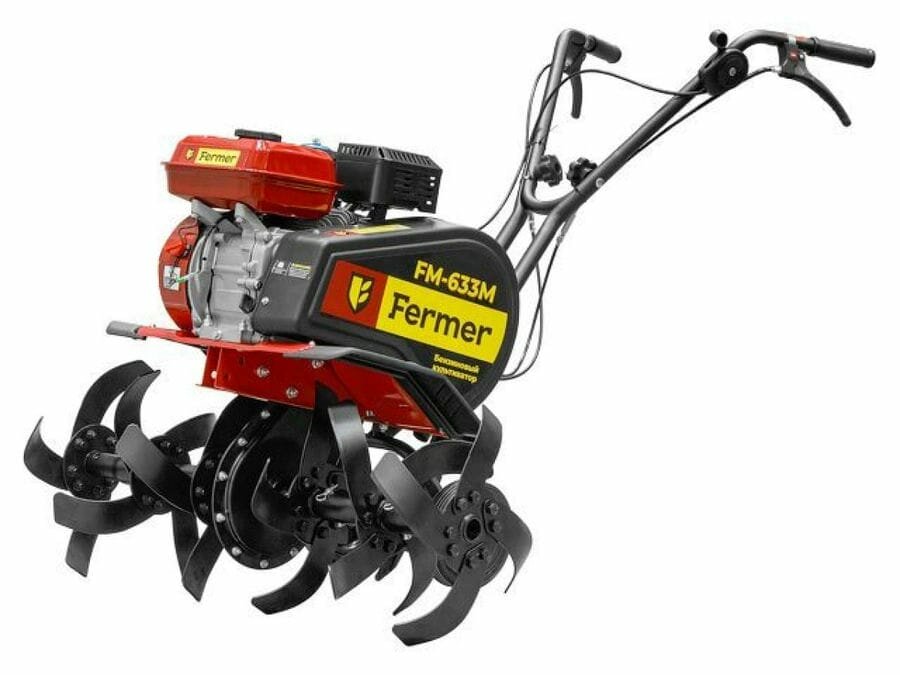 Культиватор бензиновый FERMER FM-633M (7.5 л. с, шир. 85 см, без ВОМ, передач 1+1)