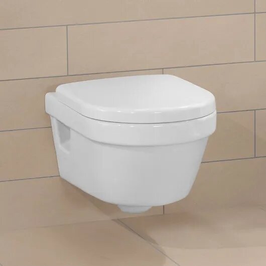 Комплект Villeroy & Boch унитаз подвесной Targa + Инсталляция ViConnect + Кнопка смыва белая - фото №4