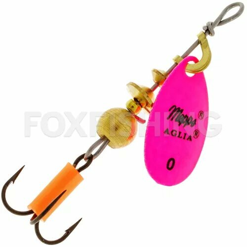 Блесна вращающиеся Mepps Aglia №0 2,5гр. #fluo rose
